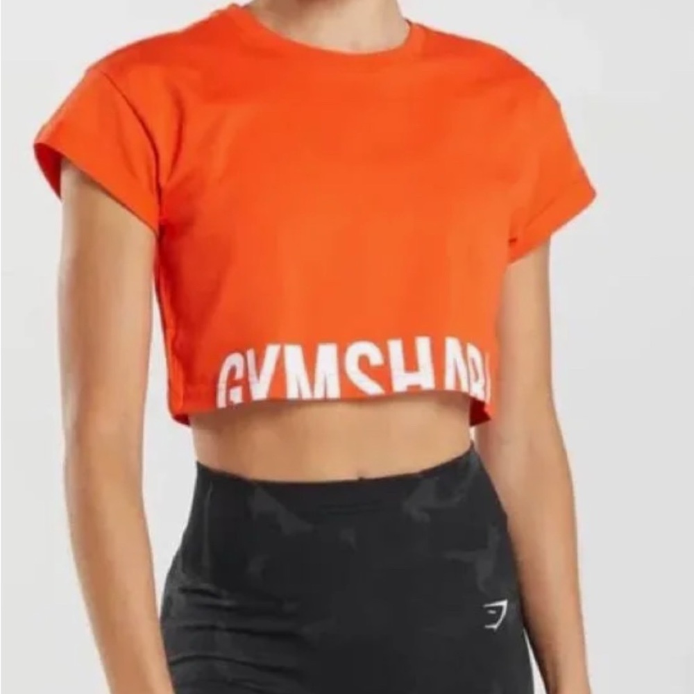 Gymshark cropped fraction tee